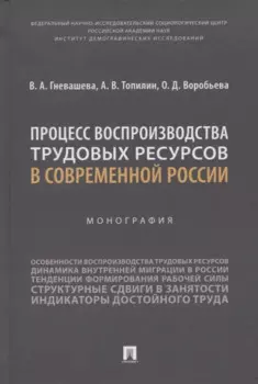 Процесс воспроизводства трудовых ресурсов в современной России. Монография
