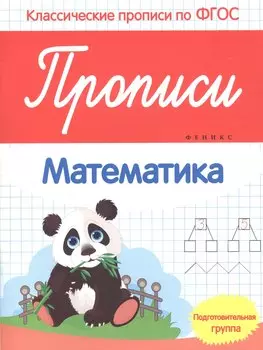 Прописи:математика:подготов. группа