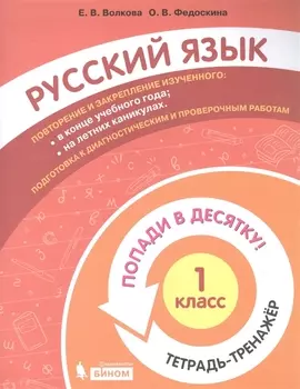 Русский язык. 1 класс. Попади в 10! Тетрадь-тренажёр. Учебное пособие для общеобразовательных организаций