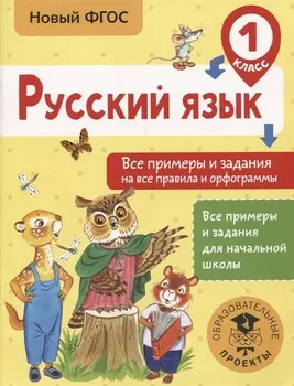 Русский язык. Все примеры и задания на все правила и орфограммы. 1 класс