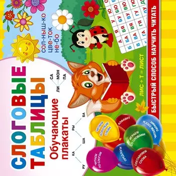 Слоговые таблицы. Быстрый способ научить читать