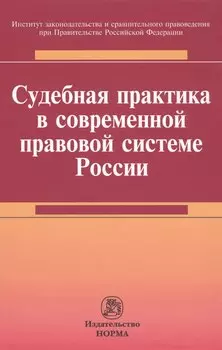 Судебная практика в современной правовой системе России : монография
