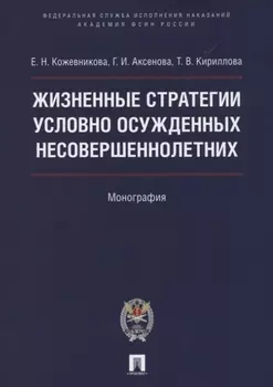 Жизненные стратегии условно осужденных несовершеннолетних. Монография