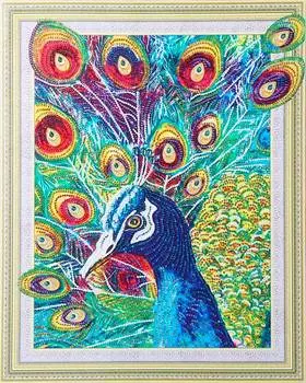 Алмазная вышивка 5D «Волшебный павлин»