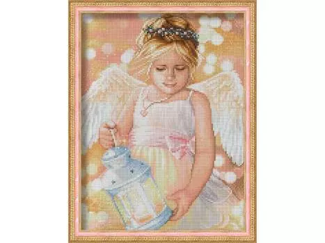 Алмазная вышивка «Ангел с фонариком»