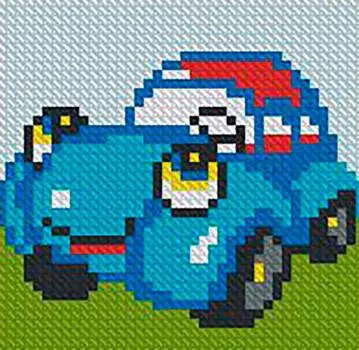 Алмазная вышивка «Автомобильчик» (на магнитной основе)