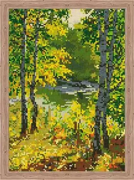 Алмазная вышивка «Березовая роща»