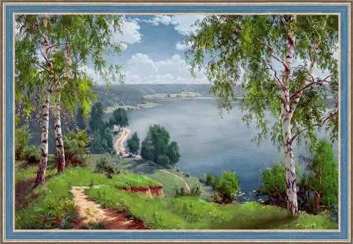 Алмазная вышивка «Безбрежная река»