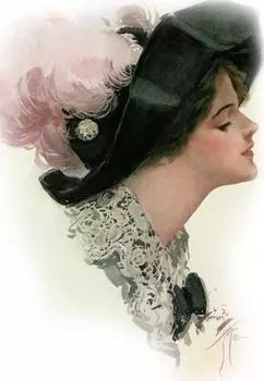 Алмазная вышивка «Дама»