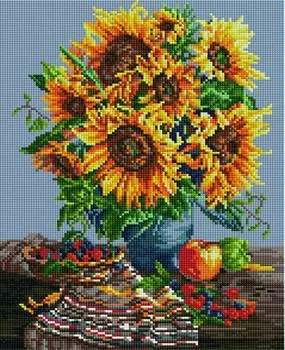 Алмазная вышивка «Деревенские подсолнухи»