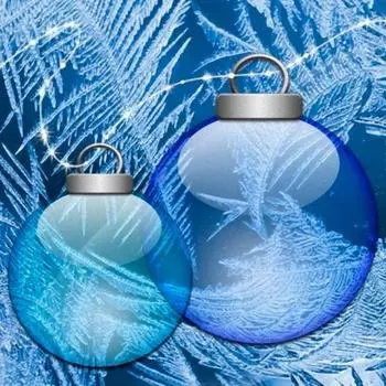 Алмазная вышивка «Елочные шары»