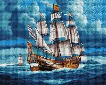 Алмазная вышивка «Фрегат»