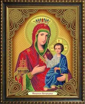 Алмазная вышивка «Икона Иверская Богородица»