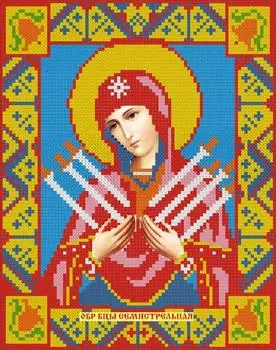 Алмазная вышивка «Икона Семистрельная Богородица»