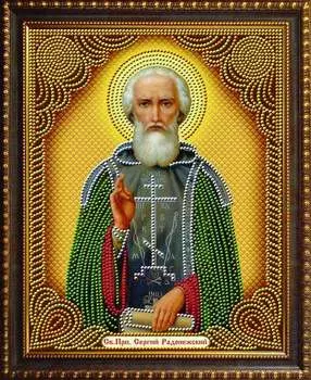 Алмазная вышивка «Икона Сергий Радонежский»