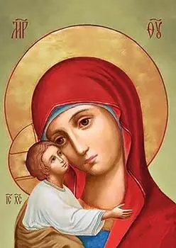 Алмазная вышивка «Икона Владимирская Богородица»