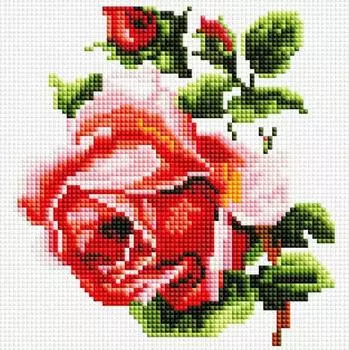 Алмазная вышивка «Изящная роза»