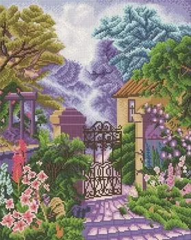 Алмазная вышивка «Калитка в гостеприимный сад»
