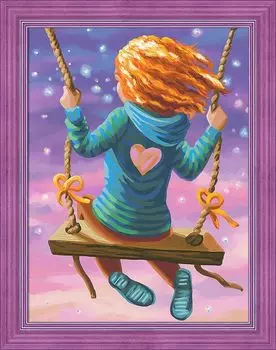 Алмазная вышивка «Крылатые качели»