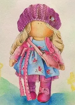 Алмазная вышивка «Кукла Ника»