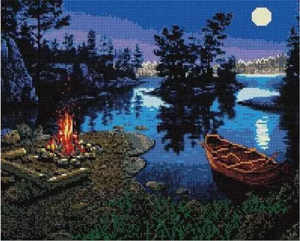 Алмазная вышивка «Лунная ночь»