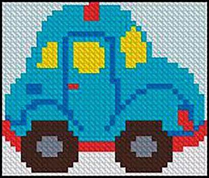 Алмазная вышивка «Машинка» (на магнитной основе)