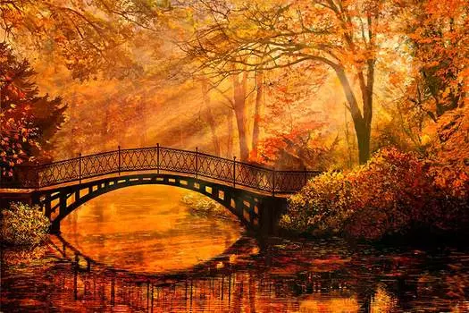 Алмазная вышивка «Осенний парк»