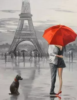 Алмазная вышивка «Париж для двоих»