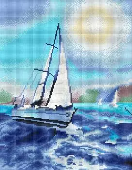 Алмазная вышивка «Под белым парусом»