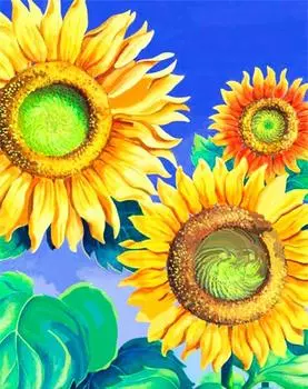 Алмазная вышивка «Подсолнухи»