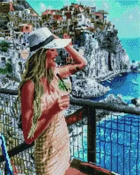 Алмазная вышивка «Полдень в Греции»
