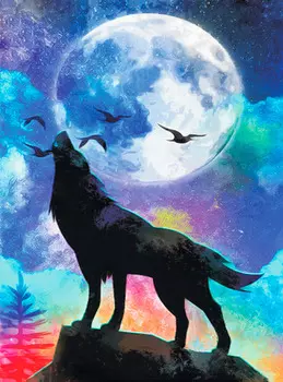 Алмазная вышивка «Полнолуние»