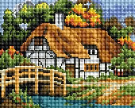 Алмазная вышивка «Село»