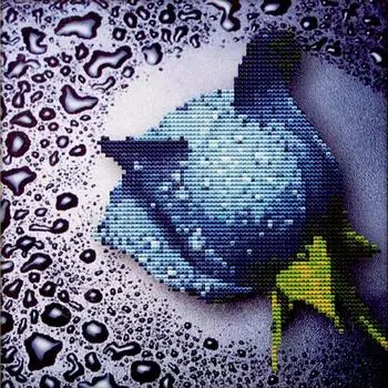 Алмазная вышивка «Синяя роза»