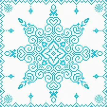 Алмазная вышивка «Снежинка»