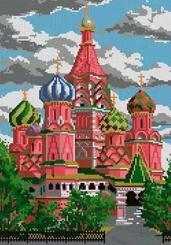 Алмазная вышивка «Собор Василия Блаженного»