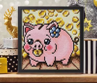 Алмазная вышивка «Свинка-копилка»