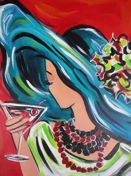 Алмазная вышивка «Таинственная незнакомка»