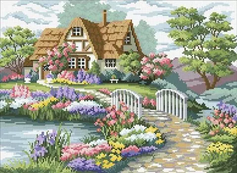 Алмазная вышивка «Загородный домик»