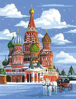 Алмазная вышивка «Зимний собор»