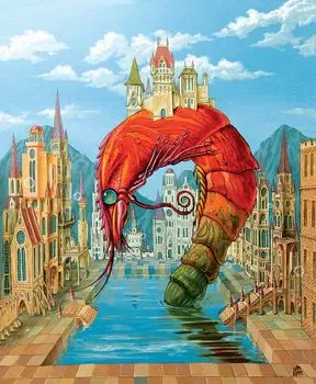 Деревянные пазлы DAVICI «Красная креветка»