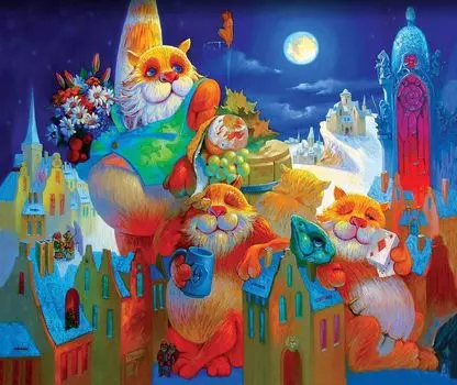 Деревянные пазлы DAVICI «Праздник полной луны»