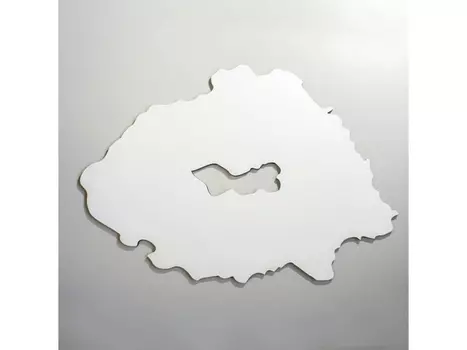 Двусторонняя основа для картины, Artboard в форме среза камня 52х38см, ResinArt