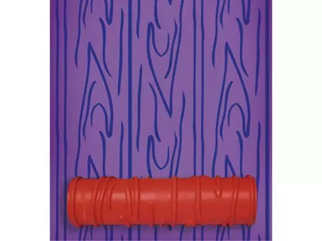 Фактурный валик «Лиственница» (с ручкой)