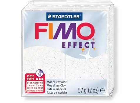 FIMO Effect 052 (белый с блестками)