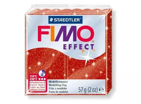 FIMO Effect 202 (красный с блестками)