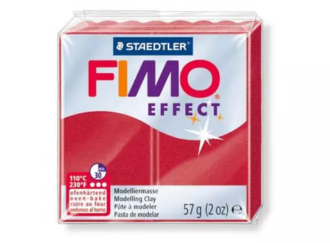 FIMO Effect 28 (рубиновый металлик)