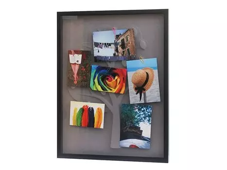 Фоторамка комбинированная черная