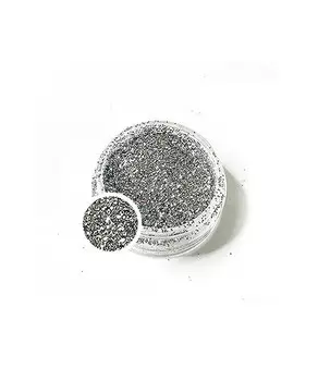 Глиттер серебро 10 г, Artline Poly Glitter