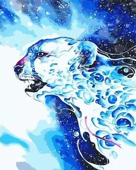 Картина по номерам «Абстрактный леопард»